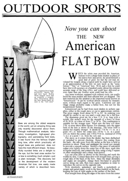 American FLAT BOW