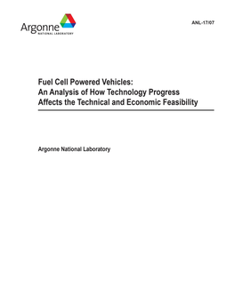 Fuel Cell Powered Vehicles