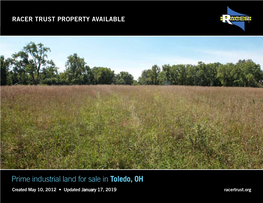 Prime Industrial Land for Sale in Toledo, OH
