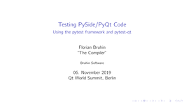 Testing Pyside/Pyqt Code Using the Pytest Framework and Pytest-Qt