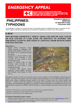 Philippines: Typhoons