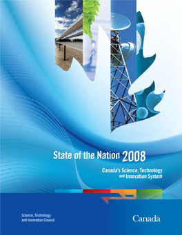 State of the Nation 2008 Canada’S Science, Technology and Innovation System