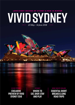 Exclusive PREVIEW of Vivid Sydney 2018 Where to Eat, Shop, Stay And