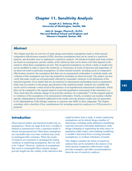 Sensitivity Analysis