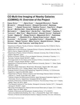 CO Multi-Line Imaging of Nearby Galaxies (COMING) IV. Overview Of