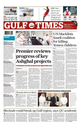Premier Reviews Progress of Key Ashghal Projects