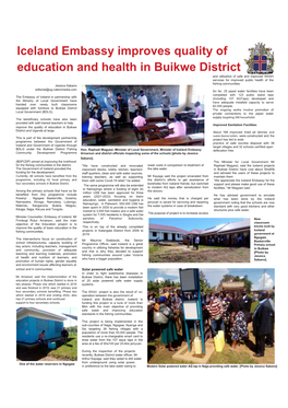 Iceland Embassy Improves Quality of Education and Health in Buikwe