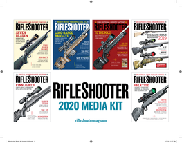Rifleshooter Media Kit Updated 2020.Indd 1 11/7/19 11:57 AM MEDIA KIT Mission Statement