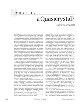 WHAT IS...A Quasicrystal?, Volume 53, Number 8