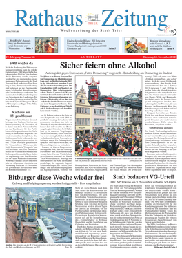 Wochenzeitung Der Stadt Trier