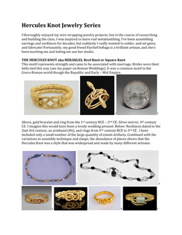 Hercules Jewelry Project