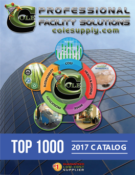 Top 1000 2017 Catalog Why Buy from Cole Supply?