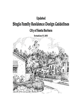 Single Family Residence Design Guidelines