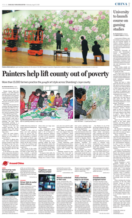 Painters Help Lift County out of Poverty