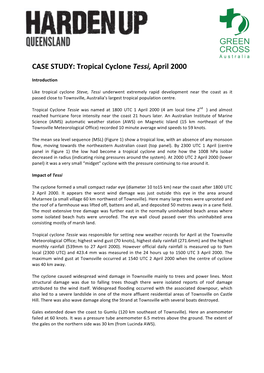 Tropical Cyclone Tessi, April 2000