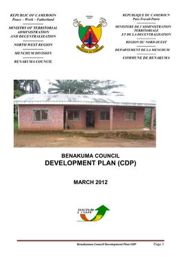 Benakuma Council Development Plan (Cdp)