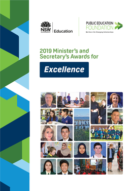 2019 Minister's and Secretary's Awards for Excellence Public Education Foundation 3 Award Recipients