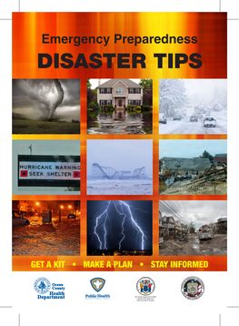 Emergency Preparedness Disaster Tips Brochure