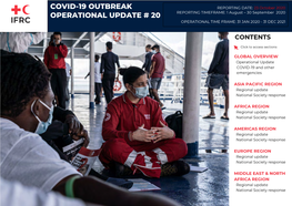 Covid-19 Outbreak Operational Update # 20