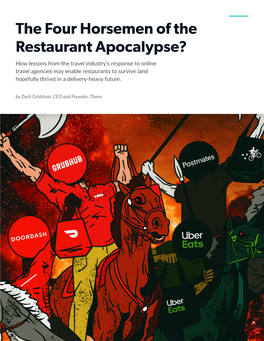 The Four Horsemen of the Restaurant Apocalypse?