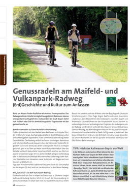 Genussradeln Am Maifeld- Und Vulkanpark-Radweg (Erd)Geschichte Und Kultur Zum Anfassen