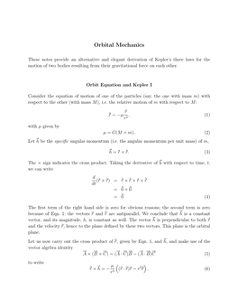 Orbital Mechanics