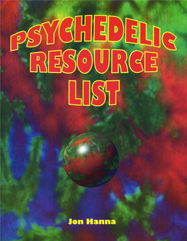 Psychedelic Resource List.Pdf