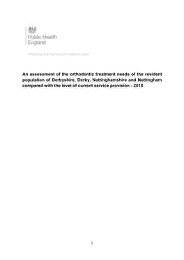 An Assessment of the Orthodontic Treatment Needs of the Resident