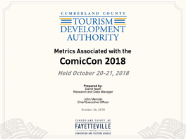 Comiccon 2018 Held October 20-21, 2018
