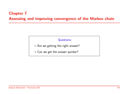 Chapter 7 Assessing and Improving Convergence of the Markov Chain