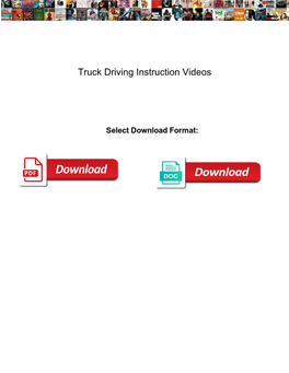 Truck Driving Instruction Videos