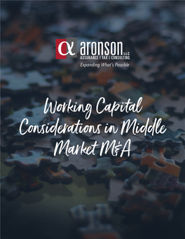 Working Capital Considerations in Middle Market M&A