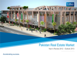 Pakistan Real Estate Market Year in Review 2012 – Outlook 2013