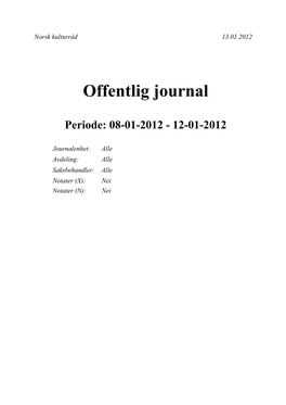 Offentlig Journal