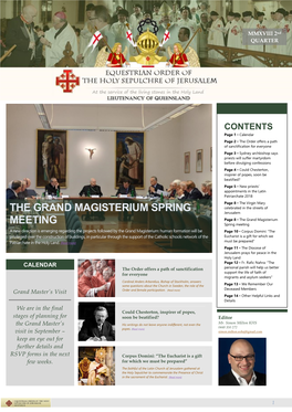 The Grand Magisterium Spring Meeting