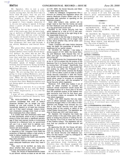 Congressional Record—House H4714