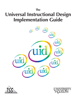 Universal Instructional Design Implementation Guide Credits
