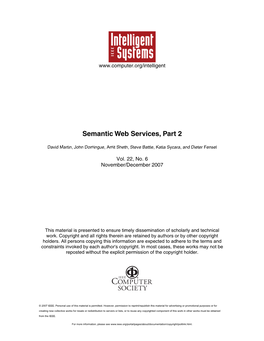 Semantic Web Services, Part 2