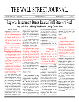 THE WALL STREET JOURNAL. © 1990 Dow Jones & Company, Inc