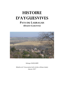 Histoire D'ayguesvives