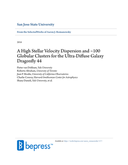 A High Stellar Velocity Dispersion and ~100 Globular Clusters for the Ultra