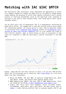 Matching with IAC $IAC $MTCH