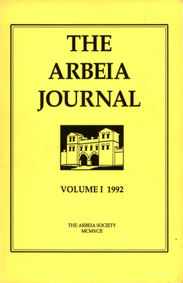 Arbeia Journal 1