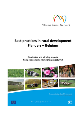 Best Practices in Rural Development Flanders – Belgium