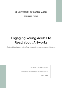 Engaging Young Adults to Read About Artworks