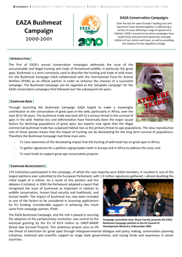 EAZA Bushmeat Campaign