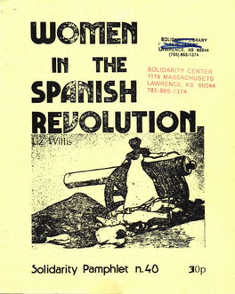 Solidarity Pamphlet No. 48: Women in the Spanish Revolution