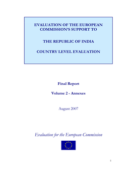 Evaluation for the European Commission