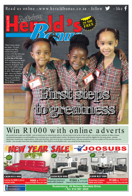 Win R1000 with Online Adverts