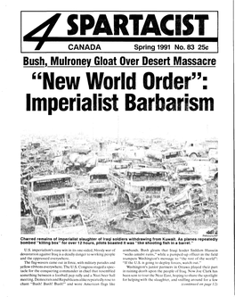 "New World Order": Imperialist Barbarism